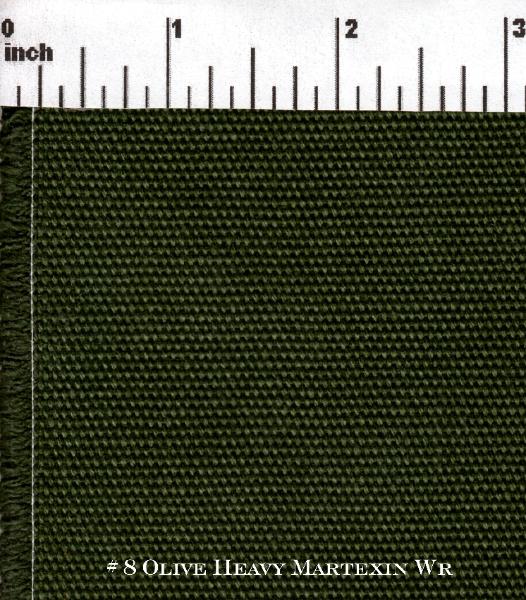 Olive Heavy Martexin Water Repellent #8 Duck